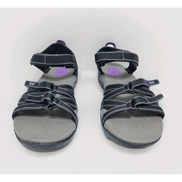 Teva Tirra Strappy Sandals Women's Size 9 Hiking Outdoors Purple Black  Trail - Picture 2 of 10